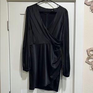 Lulu's Chic Black Long Sleeve Dress